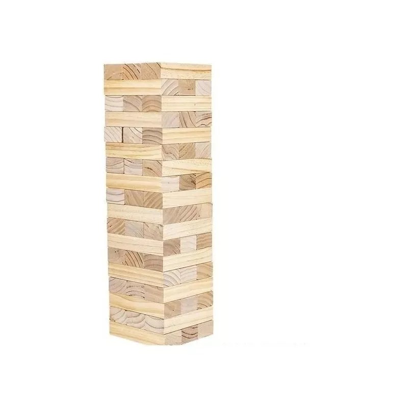 Didakta 2 Torres De Equilibrio Gigantes Madera, 66 Bloques, 79x15cm