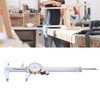 0150mm Dial Caliper Steel ShockProof Adjustable Vernier Caliper with Depth