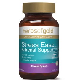 Herbs of Gold Stress Ease Adrenal Support 60tabs Complex