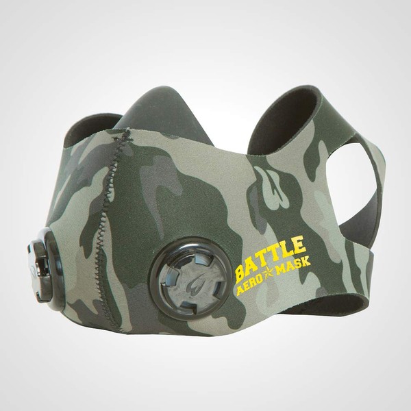 BODYMAKER BATTLE AERO MASK Camouflage TG265CF High Altitude Training Mask,