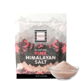 Himalayan Pink Salt, 8 Ounce Bag, Fine Grain Himalayan Salt, All Natural, Kosher, Vegan, Gluten Free, Pure Gourmet Pink Salt, Hampton Distribution