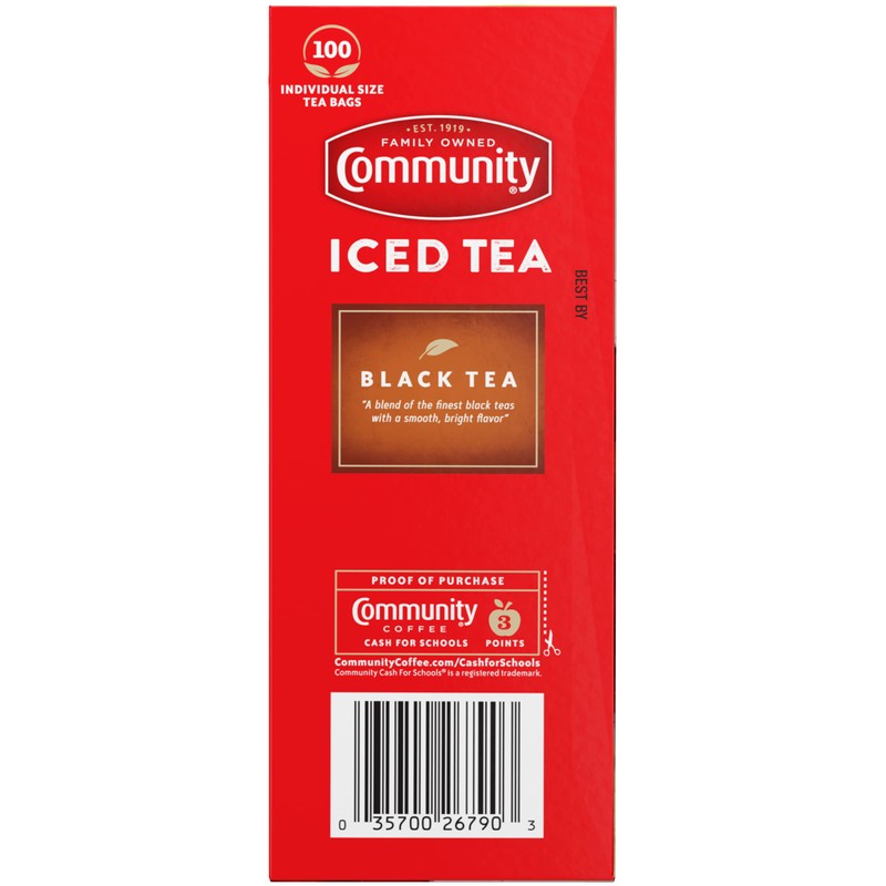 Community Coffee Orange Pekoe Cut Black Tea, 100 Individual Size