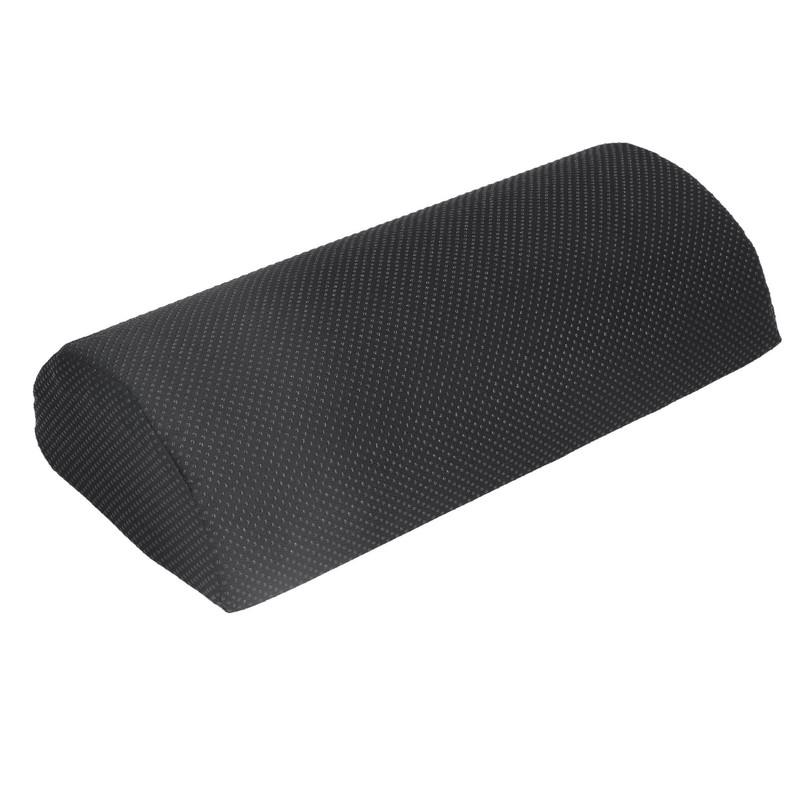 Under Desk Footrest Black Comfortable Relaxing Semi Circular Detachable Zipper