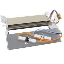 SPARES2GO Heater Element + Thermostats compatible with Hotpoint TCM570 TVM570G TVM570P TCM570G TCM570P TCM580 TCM580G TCM580P Tumble Dryer (2300W)