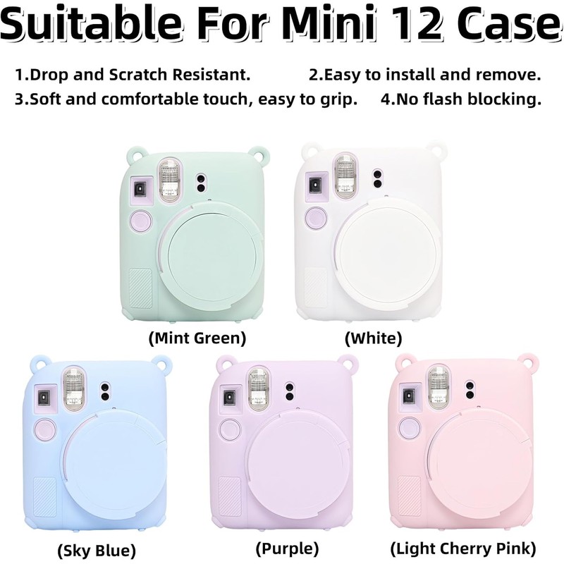 Instant Mini 12 Funda protectora para cmara Instax Mini 12,