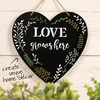 Plaid, Unpainted Chalkboard Heart Plaque, for DIY Arts and Crafts