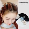 15 Pieces Flower Hair Clips and Pearl Hairpin for Women,