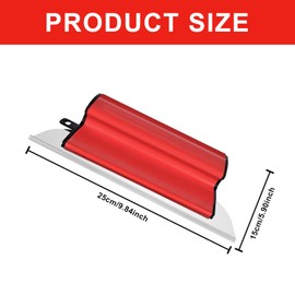 Surface Spatula Professional Rustproof Stainless Steel, Aicharynic Wall Tools Drywall Finishing Smoothing Spatula Spatula Flexible Skimming Blades for Plastering Walls and Ceilings, Ergonomic Handle