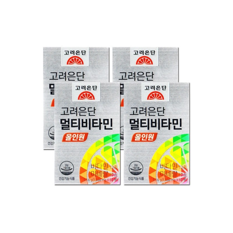 Korea Eundan Multivitamin All-in-One Yoo Jae-seok Vitamin 1560mg x 60