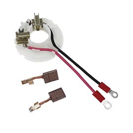 Trade-Shop Carbon Holder Compatible with Makita BDF446, BHP446, DDF446, DHP446, BDF456, BHP456, DDF456, DHP456 / Includes 2 Carbon Brushes (Built-in) Abrasive Carbon Brushes