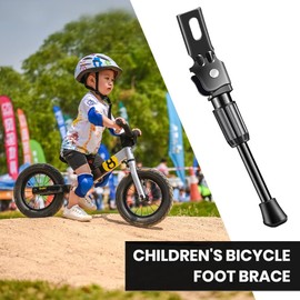 Bicycle Stand Bicycle Stand Children 12 Inch - Bicycle Stand Side Stand Bicycle Bicycle Stand Children Bicycle Stand Children's Bicycle (Black)