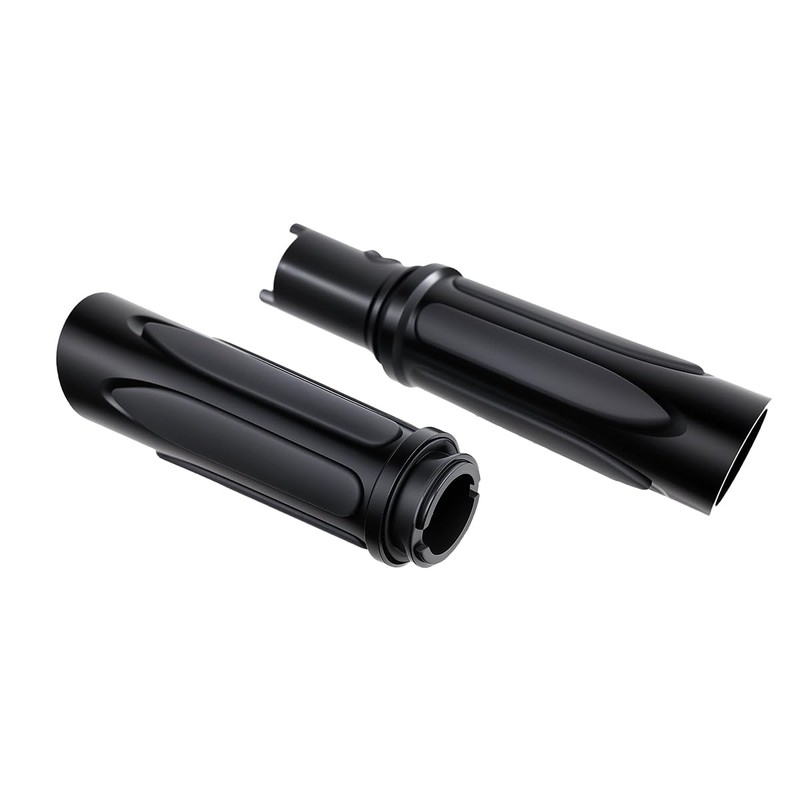 All Black Hand Grips Compatible for Harley Touring Street Road
