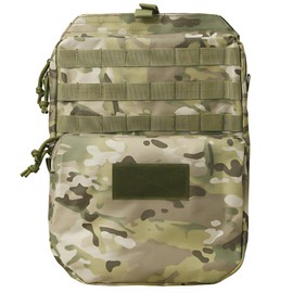 Mellbo Military Bag, Hydration Bag, Water Bag, Backpack, Pouch, Survival Outdoor, Hiking, Training, Tactical Vest, Connectable, Army Green, 15.0 x 10.6 x 3.9 inches (38 x 27 x 10 cm)