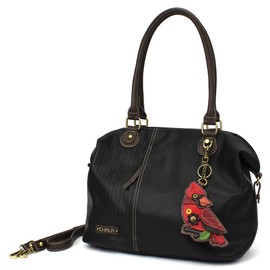 CHALA Laser Cut Crossbody Shoulder bag Tote Bag with adjustable Strap Black (Cardinal)