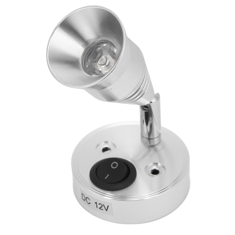 LED RV Reading Light 12V 3W Flexible Interior with Switch