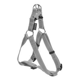 Bobby Safe Dog Harness for Very Small Dogs, Reflective and Heavy Duty, with Double Metal Ring, Grey, XS/Chest Circumference 28-43 cm