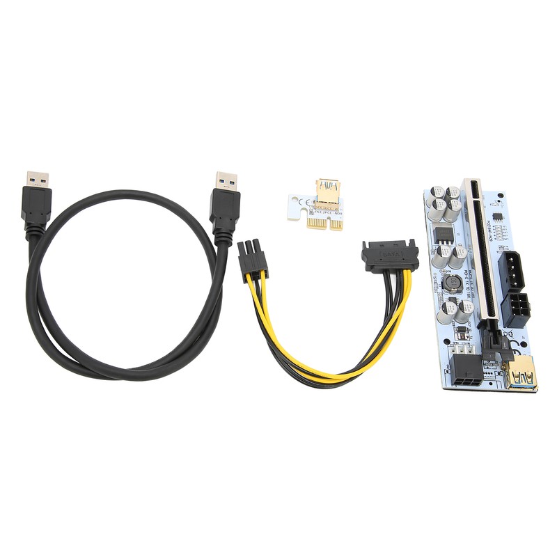 PCIE Riser Card 8 Firm Capacitors Strong Anti Interference GPU