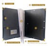 IvyRobes PU Leather Sheet Music Folder Black, 3 Rings Hand