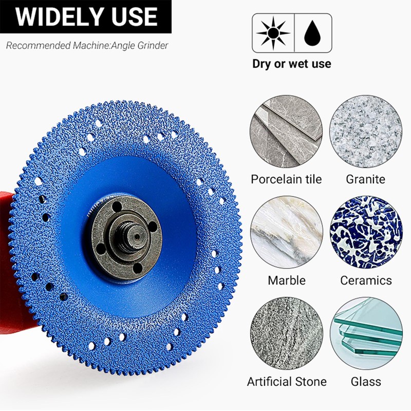 LOZLIN 2PCS 125mm Marble Brazing Bowl Grinding Blade Cutting Diamond