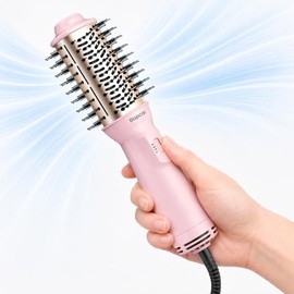 Portable 4-in-1 Travel Blow Dryer Brush with Dual Voltage