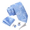 Massi Morino Tie and Pocket Square Set Men incl. Cufflinks,