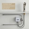Gangang LED Waterfall Bathroom Touchless Faucet Brush Nickle Automatic Motion