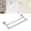 Double Bath Towel Bar Modern Style Stainless Steel Towel Holder