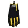 TREVENTO TVC-201 Micro Leather Gloves Black x Yellow LL