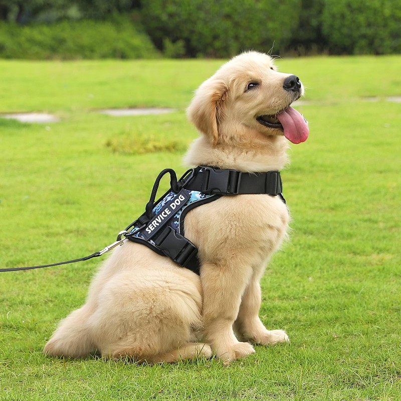 Belababy Dog Harness Small Medium Large, Reflective Tactical No Pull