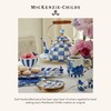 MACKENZIE-CHILDS Royal Check Enamel Canister, Blue-and-White Kitchen Storage Container with