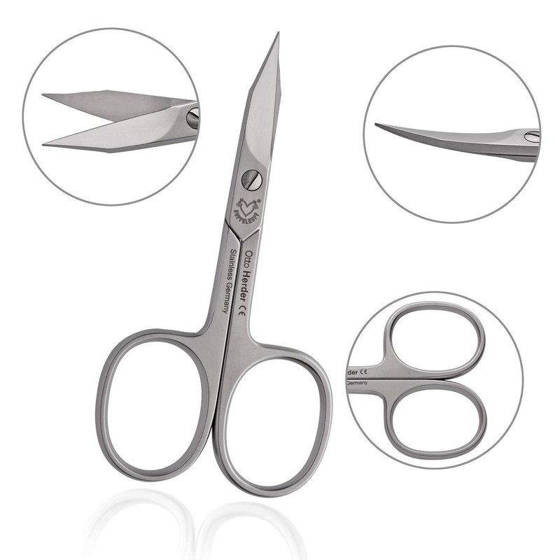 Otto Herder Extra Sharp Combined Skin and Nail Scissors Rustproof