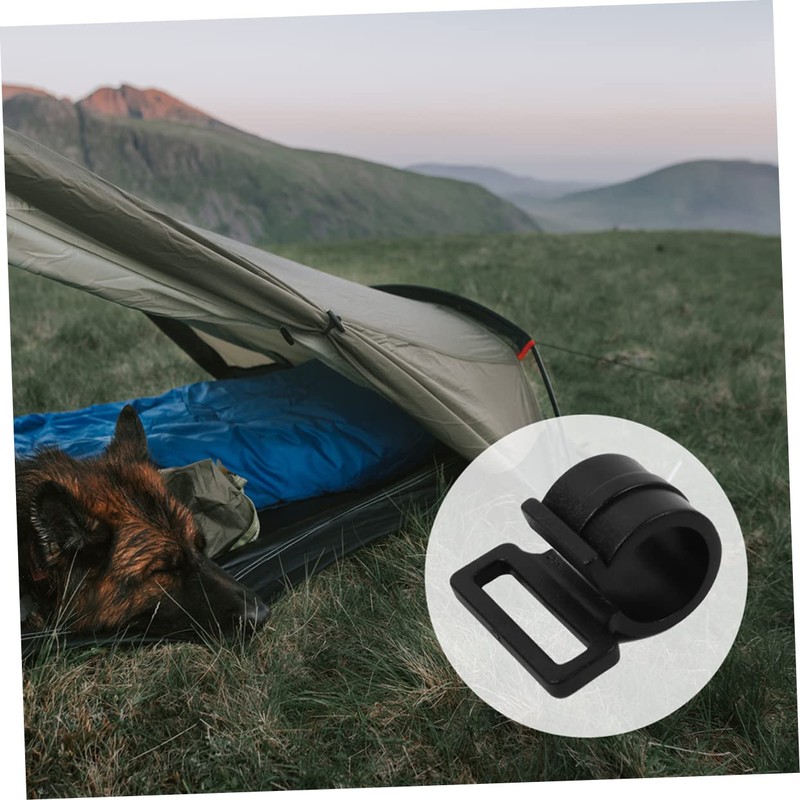 BIUDECO 30pcs Awning Pole Clips Heavy Duty Tent Suspension Hooks