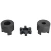 3/4" to 1-1/4" L100 3-Piece L-Jaw Coupling Set & Buna-N