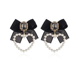 Just Follow Pearl Heart Tassel Studs Earrings Pearl Love Heart Dangle Earrings for Women Pearl Heart Drop Huggie Hoop Earrings Birthday Valentine Mother Day Christmas Jewelry Gift (K)