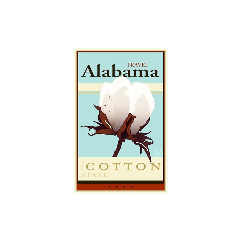 CafePress Travel Alabama Rectangle Magnet, 3"x2" Refrigerator Magnet