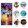 XSMEI Coastal Seaside Sunset Beach Towel Oversized 36" x 72",