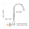 Foot Pedal Faucet Stainless Steel G1/2 Thread Wall Mounted Knee