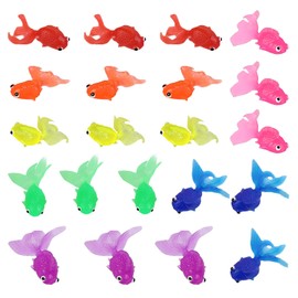 HUAZONTOM Goldfish Scooping Toy, Home Festival Set, 21 Dogs, Large 2.4 inches (6 cm), Children's Festival, Bath Toy, Doll Scoop, Children, Gift, Squishy, 7 Color Mix, Festival, Prize