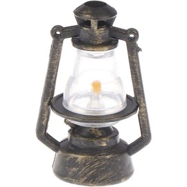 Miniature Lamps for Dollhouse,Doll House Miniature Retro Oil Lantern Dollhouse Accessories Scene Ornaments Dollhouse Miniature Scene Model Hurricane Lantern Kerosene Lamp,Dollhouse Accessories