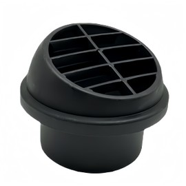 1Pack Plastic Air Vent Ducting Piece Duct Pipe Outlet,Rotatable Diesel Parking Heater For Car Truck VAN CamperParking Heater For Car Truck VAN Camper (Diameter:60mm(2.36"))