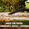 Sun Joe SBJ597E-GRY 6-Amp 155 MPH Electric Leaf Blower, One