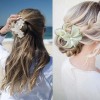 Kitiin Beach Pearl Flower claw clips women girls,fancy hawaii flower