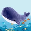 LALA HOME Large Blue Whale Stuffed Animal Giant Hugging Soft