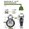 Gate Wheels for Metal Tube Gate - 2 Pack 6"