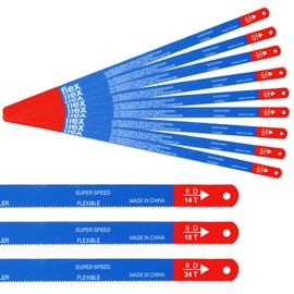 30 Pcs Hacksaw Replacement Blades, JatilEr Metal Cutting Hacksaw Blades with 14 Teeth 18 Teeth and 24 Teeth Per Inch