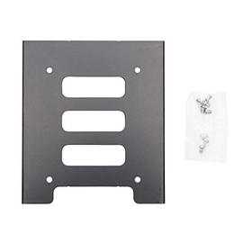2.5 = > 3.5 Conversion Mount HDD/SSD for Heavy Duty Steel Bays 3.5" maunta Size Conversion Bracket with Screws, Black