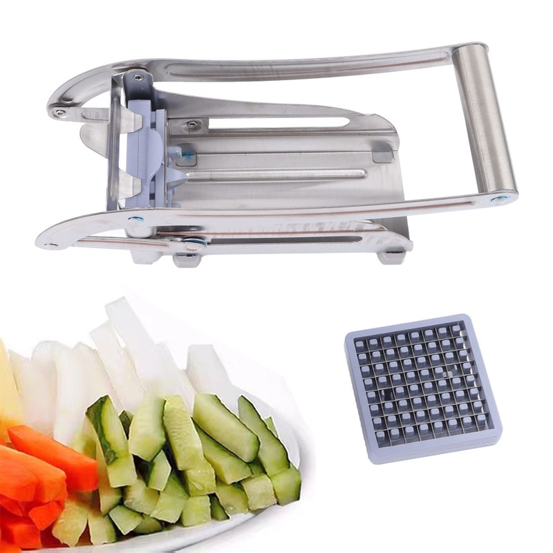 Vegetable Cutter Kitchen Chopper Stainless Steel 2 Type Blades Multifunctional