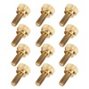 50Pcs Flat Knurled Thumb Screw Wring Round Head Pure Copper