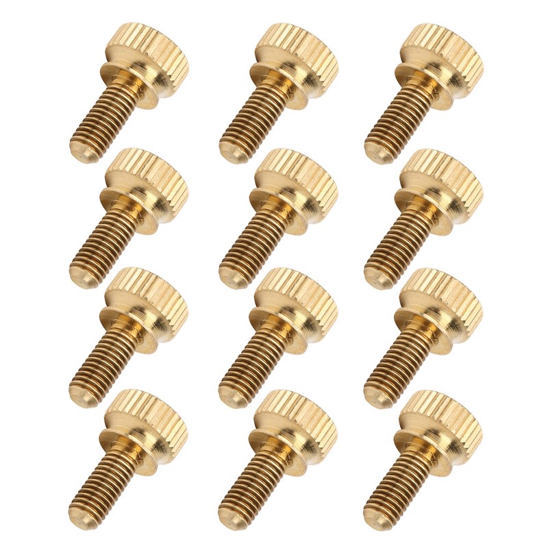50Pcs Flat Knurled Thumb Screw Wring Round Head Pure Copper