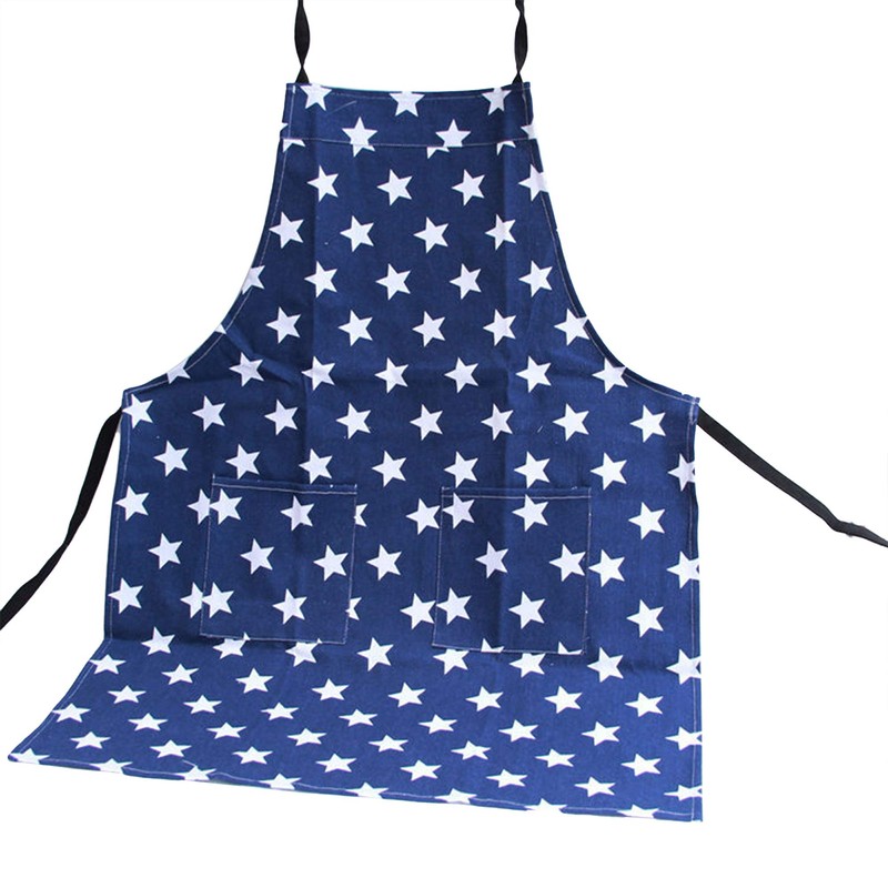 Juliyeh Women's Star Pattern Cotton Cloth Apron Adjustable Halter with